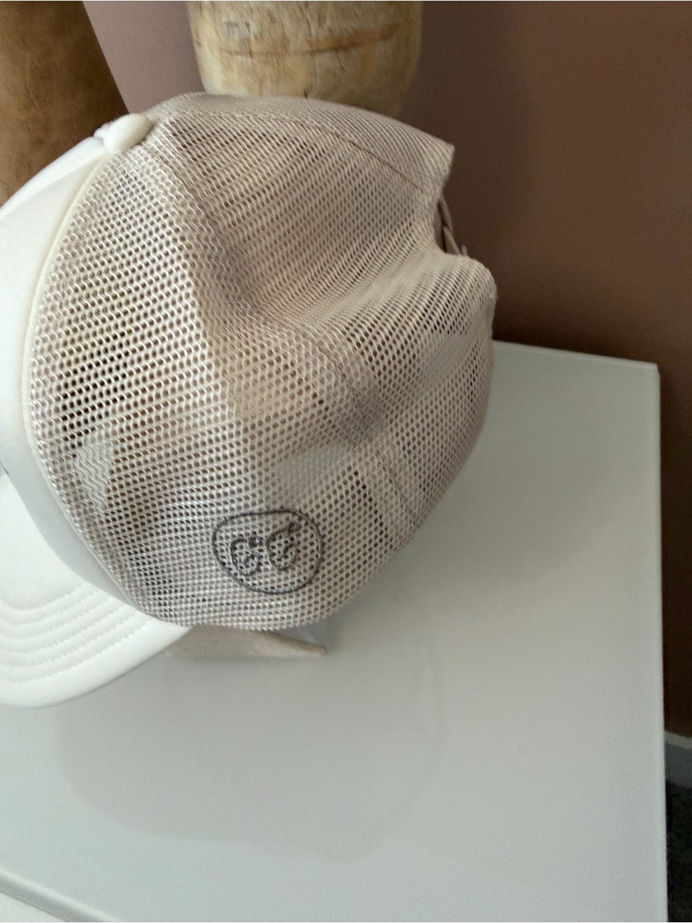 Ivory Trucker Hat with 'I MAY BE WRONG, but doubt it! I HAD PAR.' Text - Picture 2 of 3